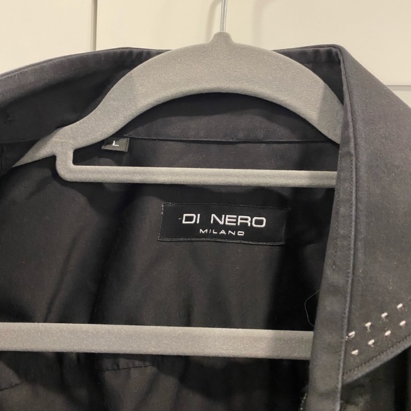 Long sleeve black Di Nero shirt for men - Picture 2 of 2